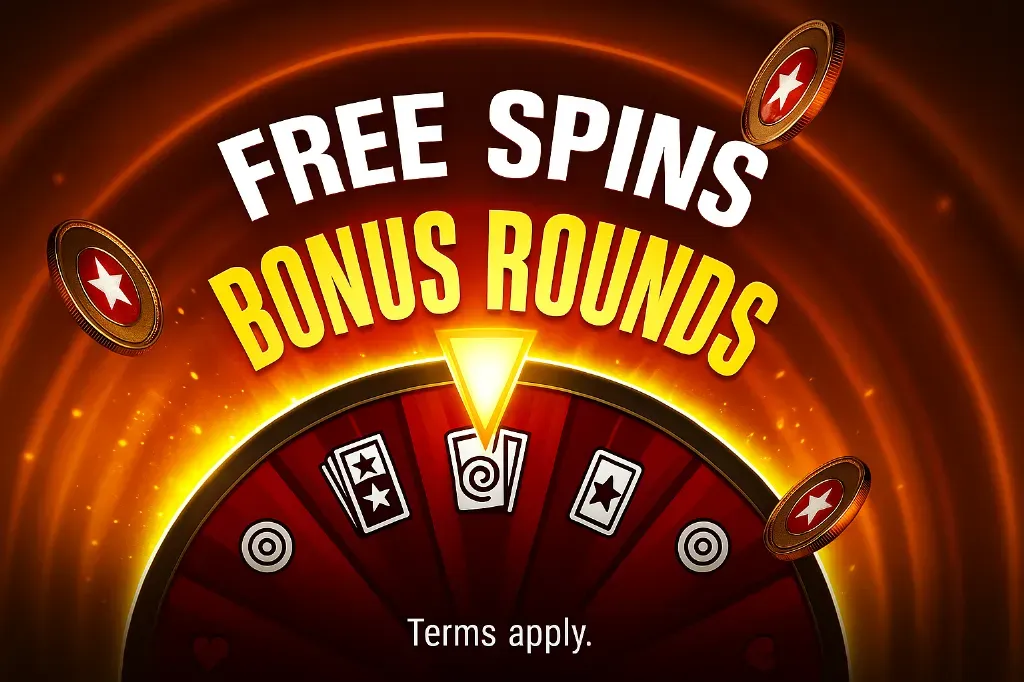 Graphic showing free spins bonus rounds