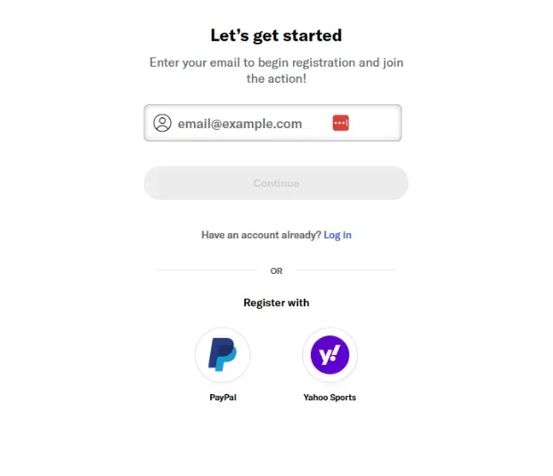 Sign up for casino account - image