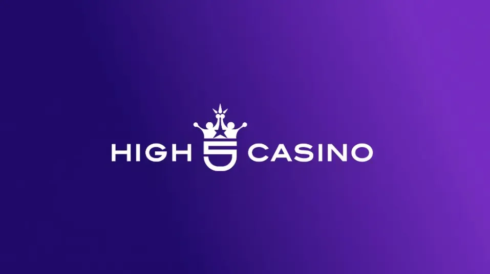 High 5 Casino - Logo with purple background.