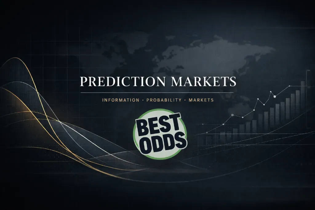 Prediction Markets - Banner with best odds logo.