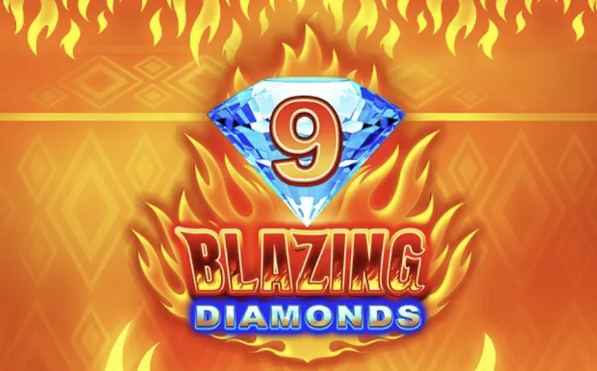 Blazing Diamonds - Logo with a diamond and flames.
