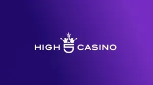 High 5 Casino - Logo with purple background.