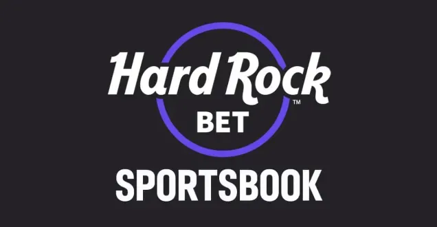 Hard Rock Bet - Logo with sportsbook branding.
