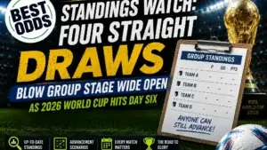 Favorites Falter as Four Straight Draws Reshape the World Cup