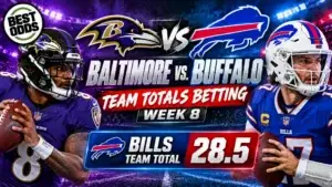 NFL Team Totals Betting Week 8: Baltimore vs. Buffalo